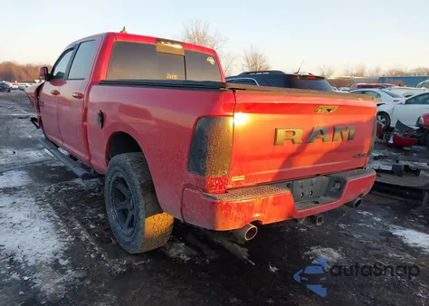 2017 Ram 1500 Night 4X4 6'4 Box из США, поврежденный, VIN 1C6RR7UT2HS749030